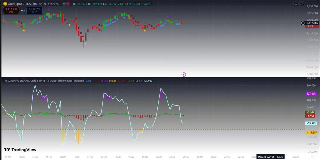 Indicator TM SCALPING SIGNALS for TradingView